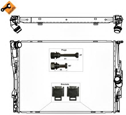 53473 NRF Radiador de esfriamento de motor