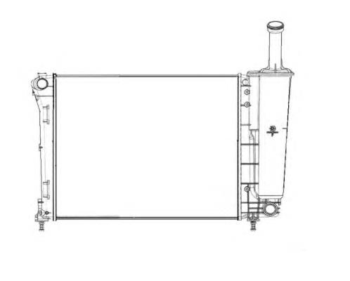 Radiador de esfriamento de motor 53526 NRF