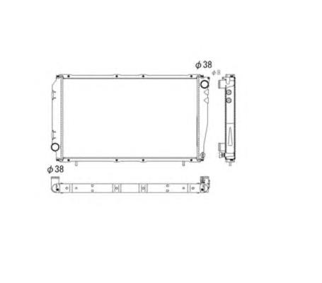 Radiador de esfriamento de motor 67740 Nissens