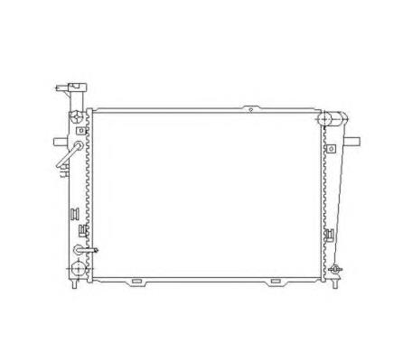Radiador de esfriamento de motor Hyundai/Kia 253102E801