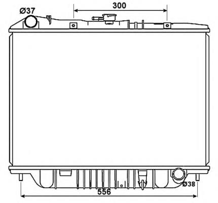 53517 NRF Radiador de esfriamento de motor