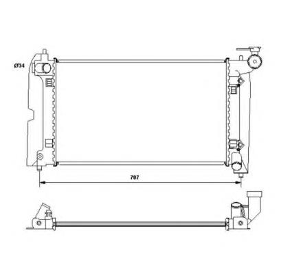 Radiador de esfriamento de motor Toyota 16410YZZ07 preço, a partir de 108,38 USD