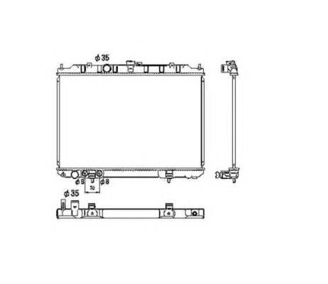 Radiador de esfriamento de motor Nissan/Infiniti 21460AE100 preço, a partir de 148,87 USD