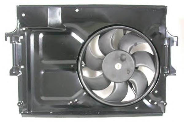Difusor do radiador de esfriamento, montado com motor e roda de aletas 47490 NRF