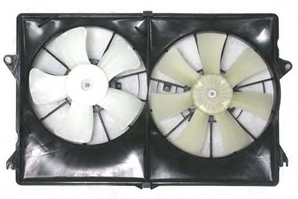 47520 NRF Difusor do radiador de esfriamento, montado com motor e roda de aletas