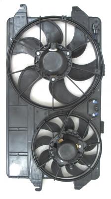 Difusor do radiador de esfriamento, montado com motor e roda de aletas NRF 47450