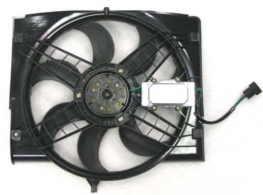 Difusor do radiador de esfriamento, montado com motor e roda de aletas NRF 47442