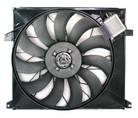 Compre 1635000293 Mercedes Difusor do radiador de esfriamento, montado com motor e roda de aletas