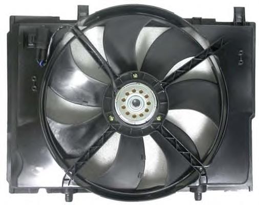 47741 NRF Difusor do radiador de esfriamento, montado com motor e roda de aletas