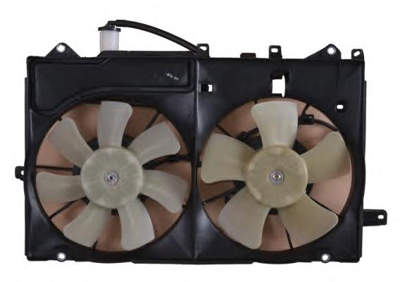 47673 NRF Difusor do radiador de esfriamento, montado com motor e roda de aletas