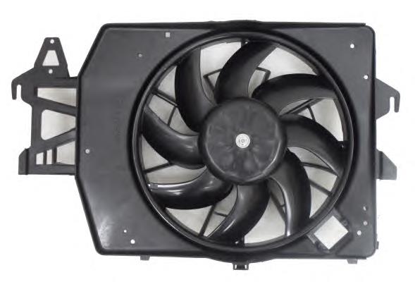 Difusor do radiador de esfriamento, montado com motor e roda de aletas 47544 NRF