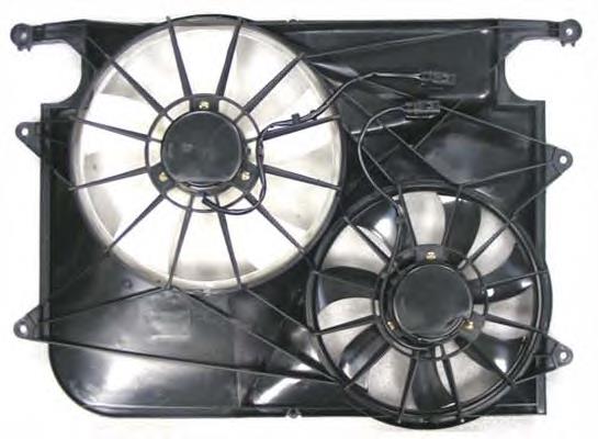 96829535 General Motors Difusor do radiador de esfriamento, montado com motor e roda de aletas