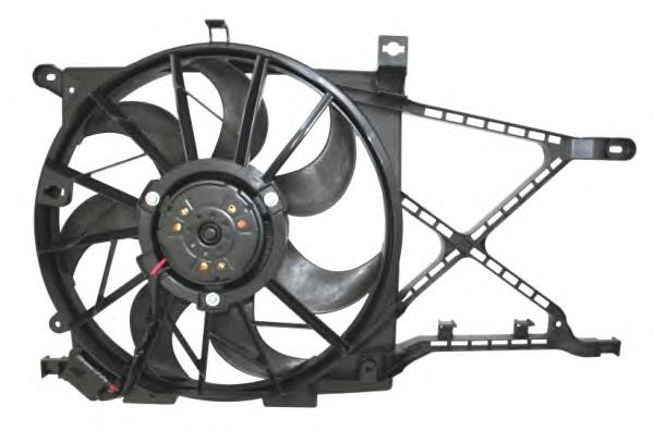 47624 NRF Ventilador elétrico de esfriamento montado (motor + roda de aletas)