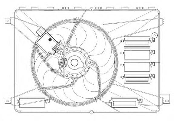 Difusor do radiador de esfriamento, montado com motor e roda de aletas Volvo 31368427 preço, a partir de 226,80 USD