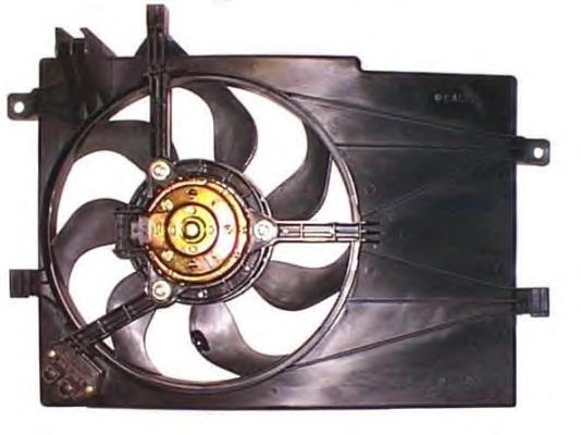 47238 NRF Difusor do radiador de esfriamento, montado com motor e roda de aletas