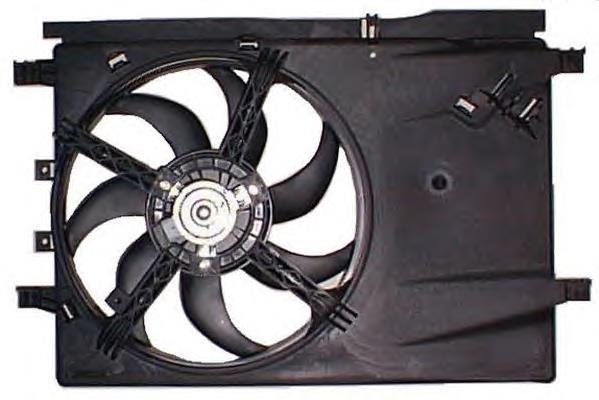 Difusor do radiador de esfriamento, montado com motor e roda de aletas 47235 NRF