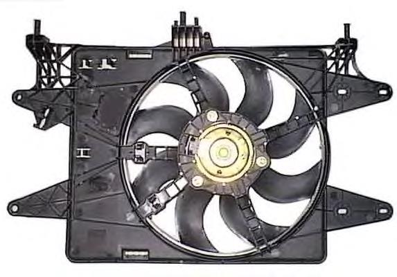 51774951 Fiat/Alfa/Lancia Difusor do radiador de esfriamento, montado com motor e roda de aletas