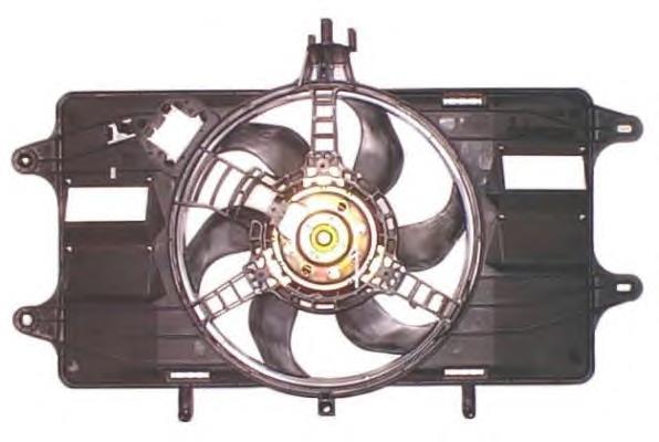 47230 NRF Difusor do radiador de esfriamento, montado com motor e roda de aletas
