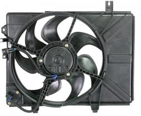 Compre 253861C100 Hyundai/Kia Difusor do radiador de esfriamento, montado com motor e roda de aletas