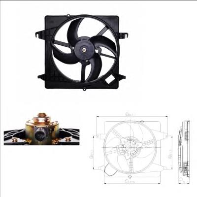 Compre 85027 Nissens Difusor do radiador de esfriamento, montado com motor e roda de aletas
