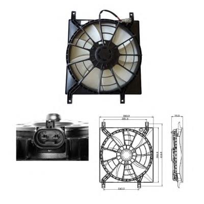 Compre 47257 NRF Difusor do radiador de esfriamento, montado com motor e roda de aletas