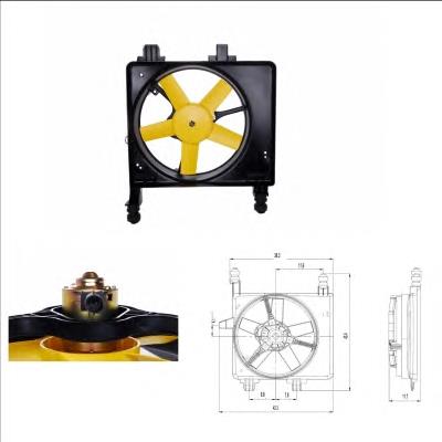 Difusor do radiador de esfriamento, montado com motor e roda de aletas Ford 96FB8C607AJ preço, a partir de 57,89 USD
