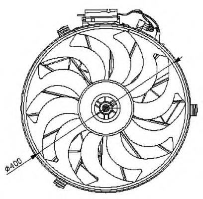 Compre 200523W2 Polcar Ventilador (roda de aletas) do radiador de aparelho de ar condicionado