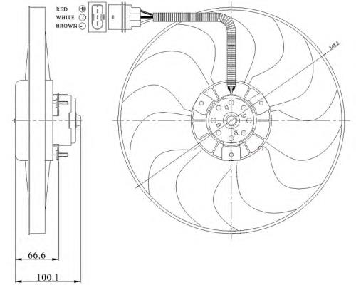 Ventilador elétrico de esfriamento montado (motor + roda de aletas) NRF 47204 preço, a partir de 67,56 USD