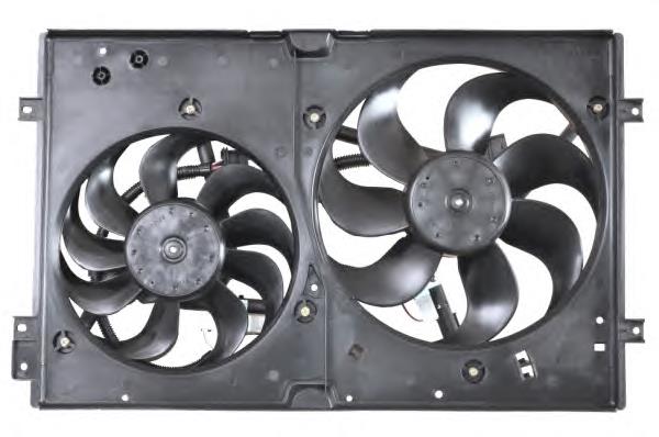 Difusor do radiador de esfriamento, montado com motor e roda de aletas NRF 47059 preço, a partir de 170,86 USD