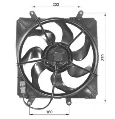 1636302070 Toyota Motor de ventilador do sistema de esfriamento
