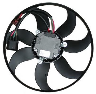 Ventilador elétrico de esfriamento montado (motor + roda de aletas) esquerdo Febi 181106