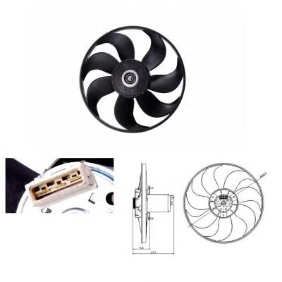 Ventilador elétrico de esfriamento montado (motor + roda de aletas) Kale 415100