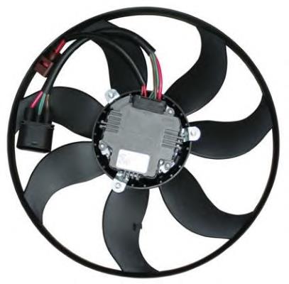 47389 NRF Ventilador elétrico de esfriamento montado (motor + roda de aletas) esquerdo