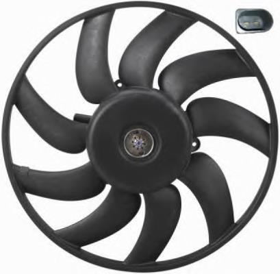 Ventilador elétrico de esfriamento montado (motor + roda de aletas) direito 47425 NRF
