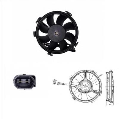 Motor de ventilador do sistema de esfriamento VAG 3B0959455C preço, a partir de 178,36 USD