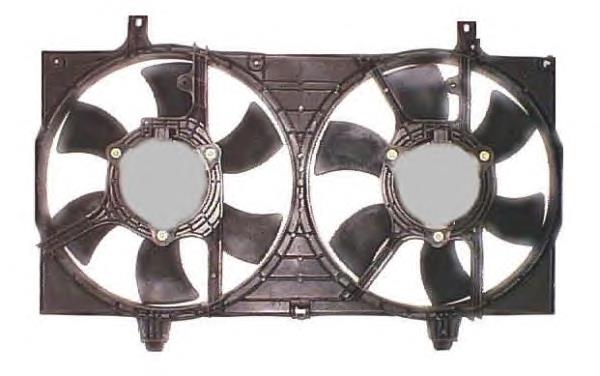 47304 NRF Difusor do radiador de esfriamento, montado com motor e roda de aletas