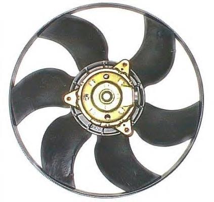 Ventilador elétrico de esfriamento montado (motor + roda de aletas) Polcar 601523U1
