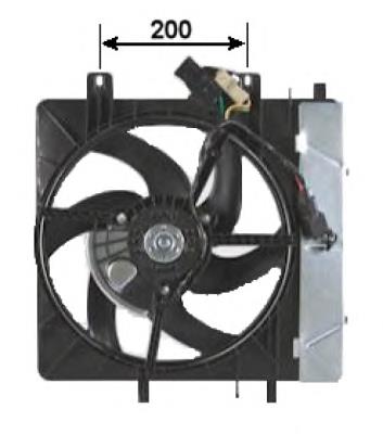 Compre 47335 NRF Difusor do radiador de esfriamento, montado com motor e roda de aletas