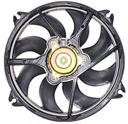 Ventilador elétrico de esfriamento montado (motor + roda de aletas) Hans Pries (Topran) 722839