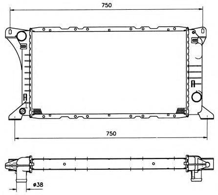 324408A1 Polcar Radiador de esfriamento de motor