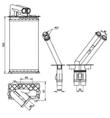 50577 NRF Radiador de forno (de aquecedor)