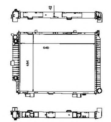 Radiador de esfriamento de motor A2105001203 Mercedes