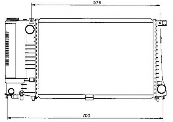 Radiador de esfriamento de motor NRF 50568