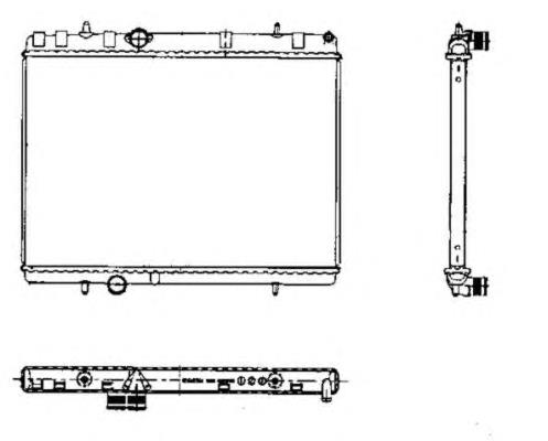 50435 NRF Radiador de esfriamento de motor