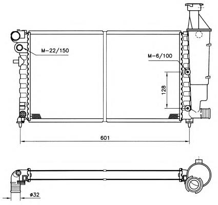 Radiador de esfriamento de motor Nissens 61347 preço, a partir de 124,13 USD