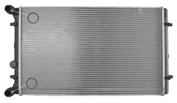 Radiador de esfriamento de motor 1J0121253 VAG