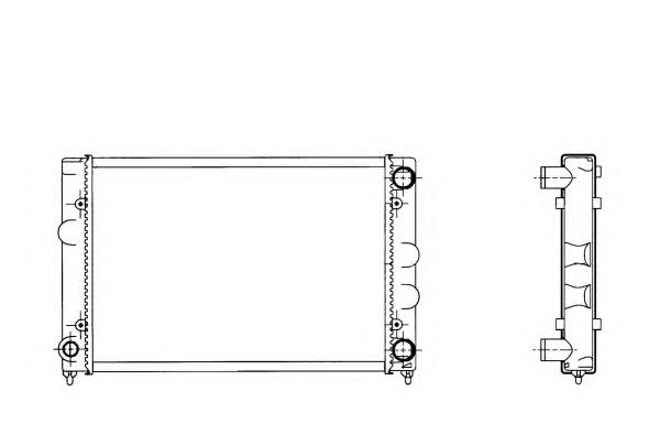 509505 NRF Radiador de esfriamento de motor