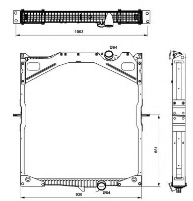 Radiador de esfriamento de motor VALEO 734300 preço, a partir de 577,36 USD