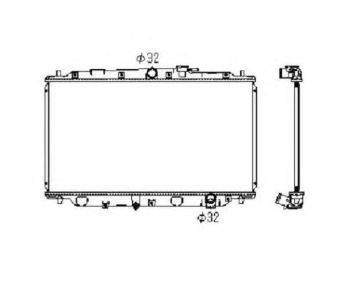 Radiador de esfriamento de motor Nissens 63315 preço, a partir de 132,62 USD
