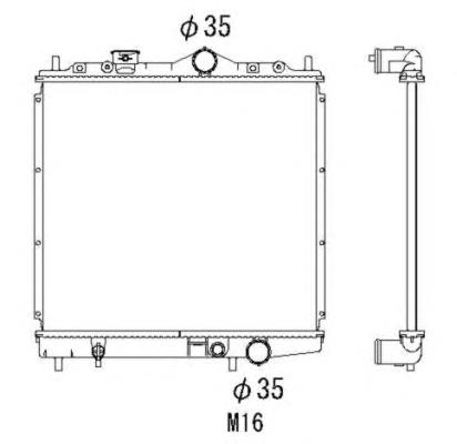 Radiador de esfriamento de motor Mitsubishi MB660596 preço, a partir de 69,89 USD